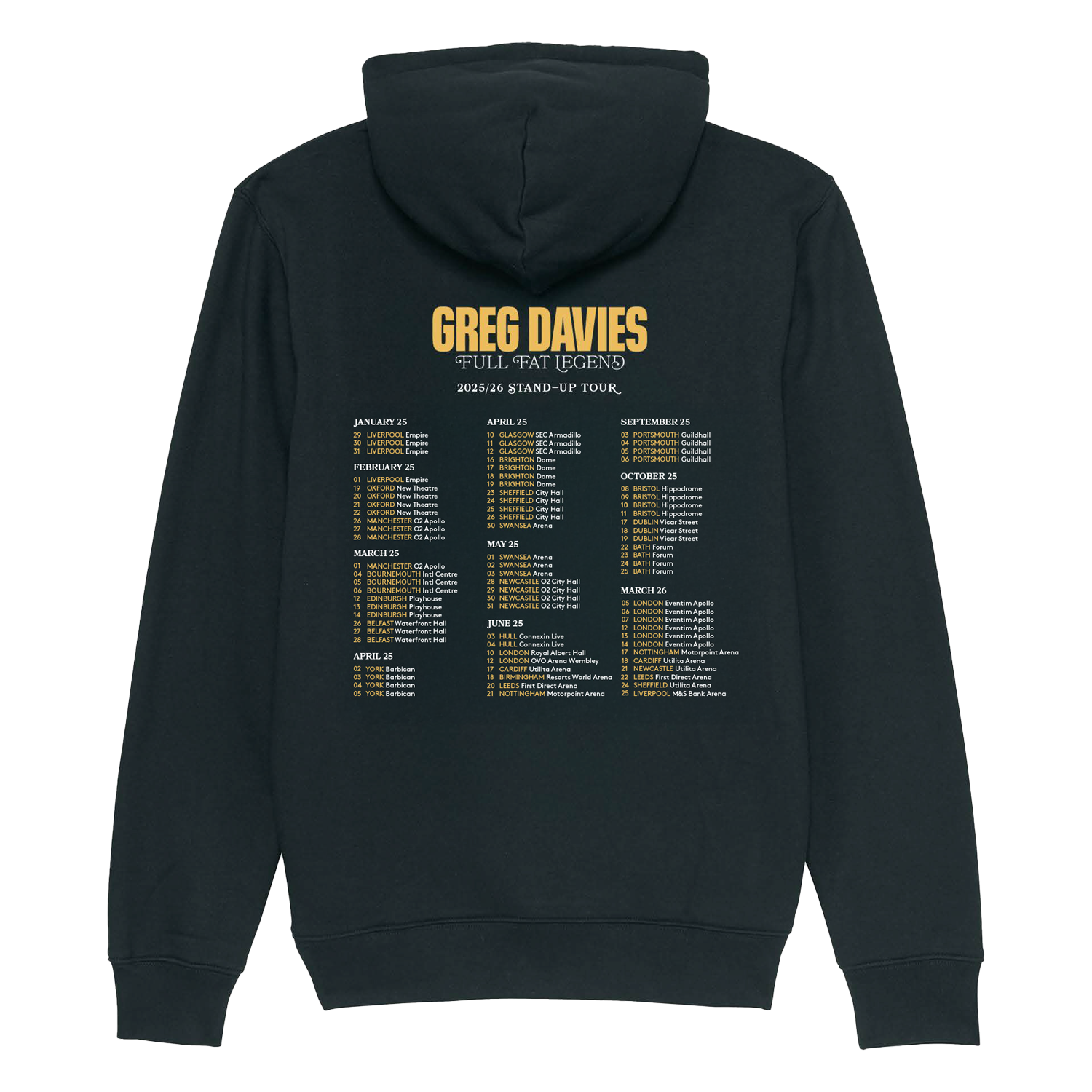 Greg Davies Tour Hoodie