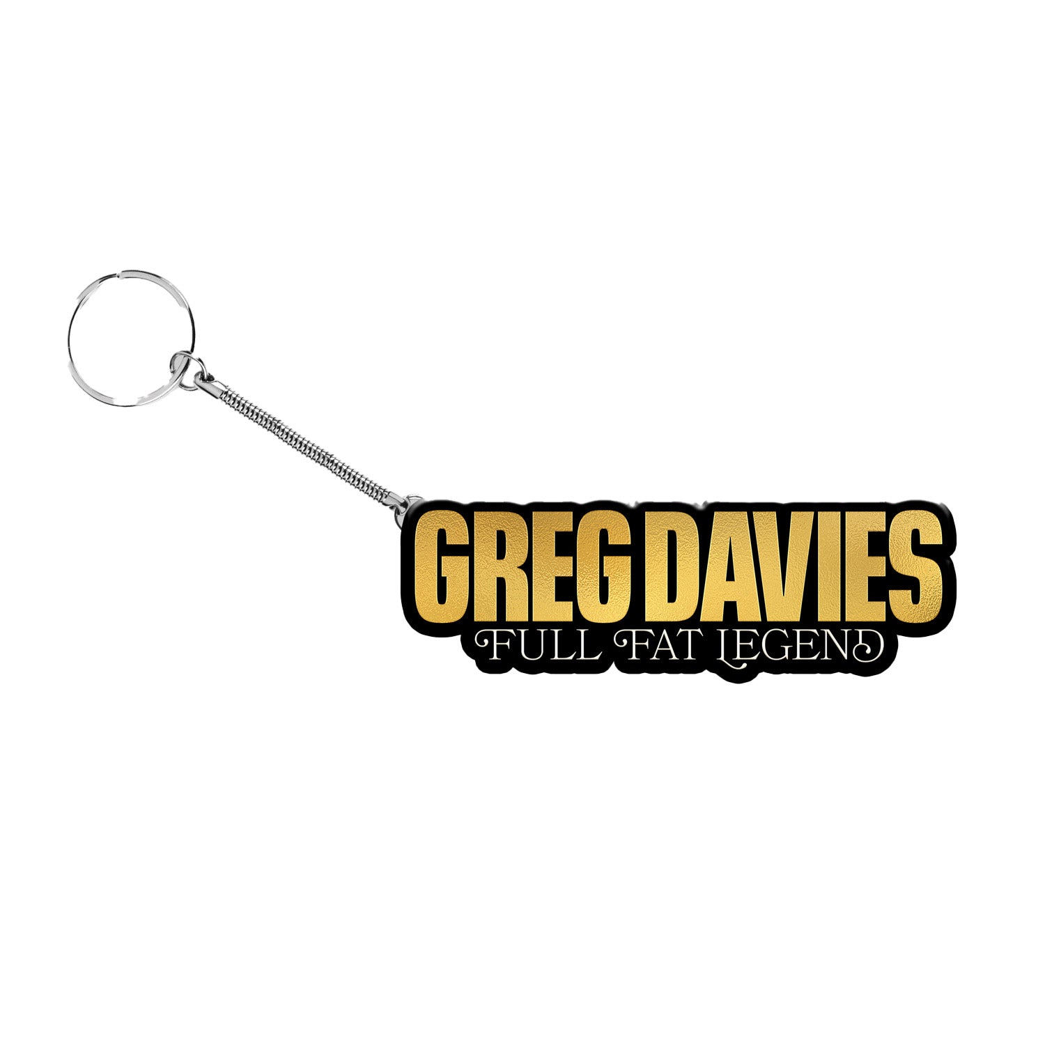 Greg Davies Tour Logo Keyring